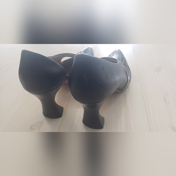 John Fluevog Earhart D'Orsay Pumps Size 10 US Black Patent Leather EUC - Picture 6 of 9